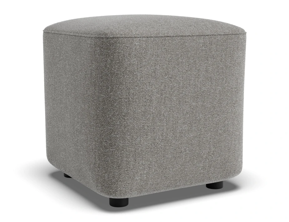 Lune Square Drum Ottoman 45cm Fossil Product