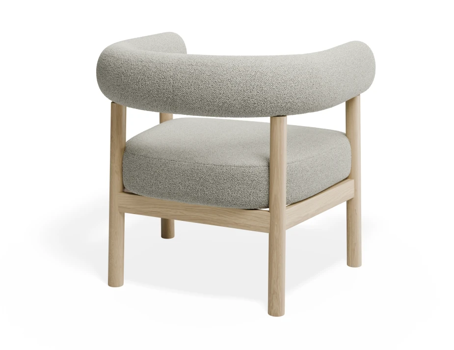 Marlowe Loungechair Oak Ivory