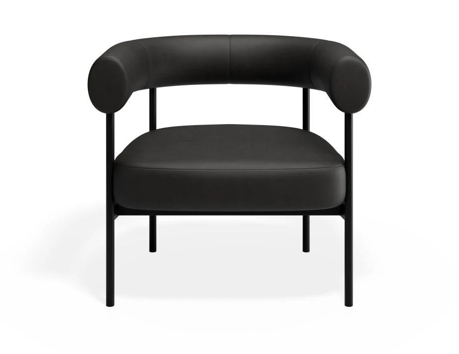 Marlowe Loungechair Black Blackpu