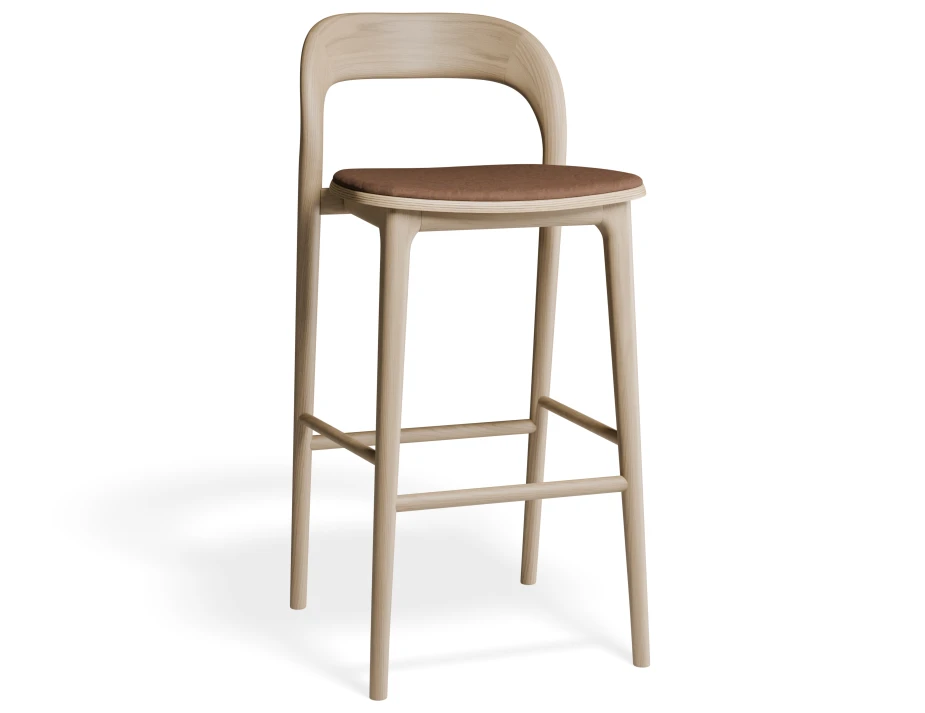 Miav2 Barstool Ash Printedsuede
