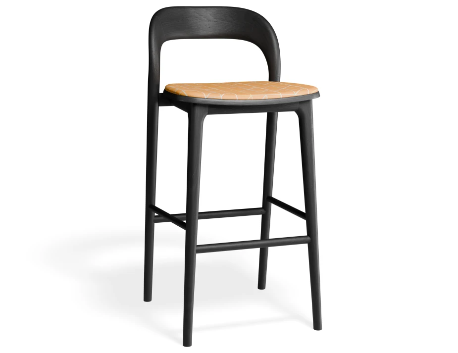 Miav2 Barstool Black Isometricorange