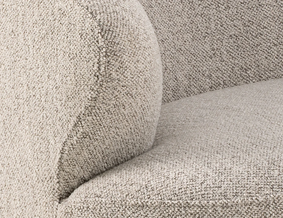 Oyster Fabric Arm