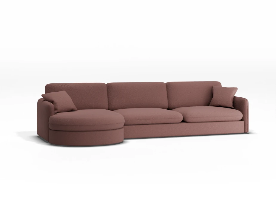 Monte 4seaterpillow Mediumchaiseleft Desirecoral