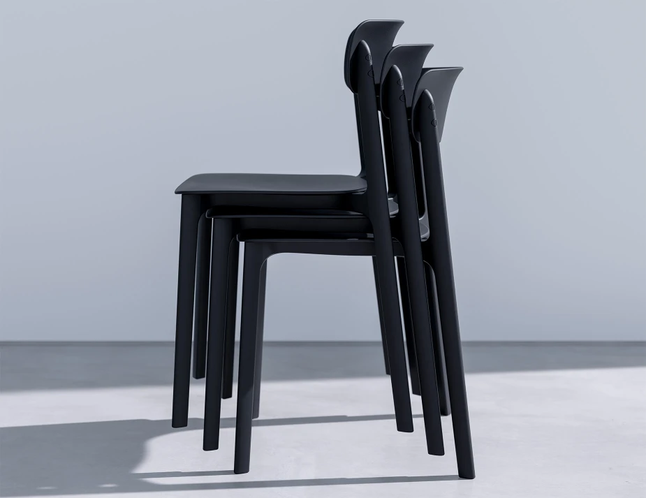 Notion Chair Stacking Black Product
