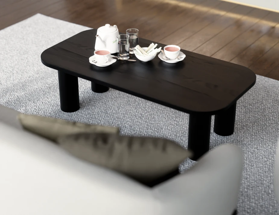 Orbix Rectanglecoffeetable Black