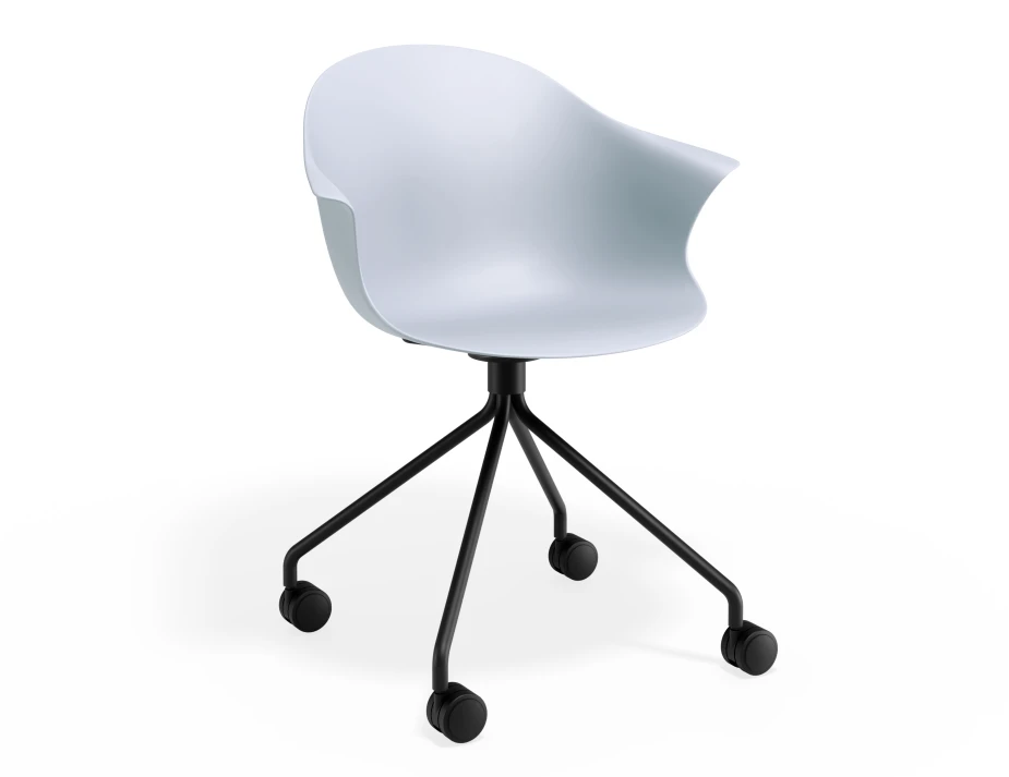 Pebble Armchair Palebluev3seat Pyramidcastors
