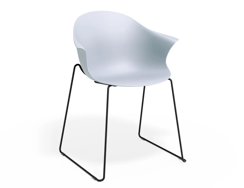 Pebble Armchair Palebluev3seat Sledblack