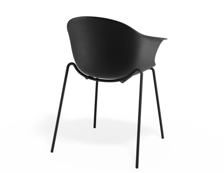 Pebble Armchair Blackseat 4postblack