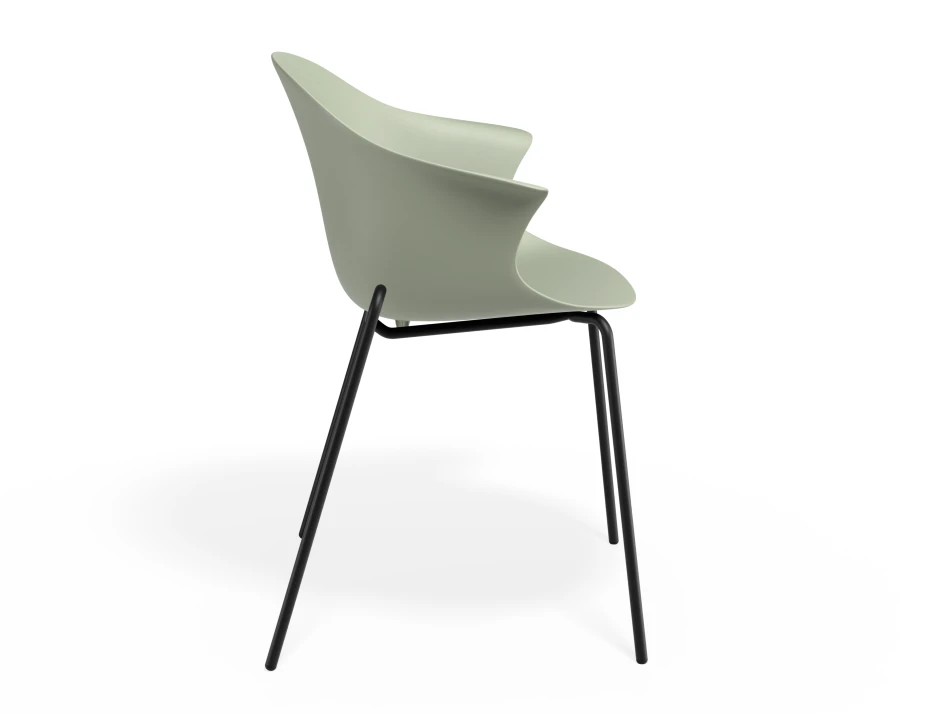 Pebble Armchair Greenseat 4postblack
