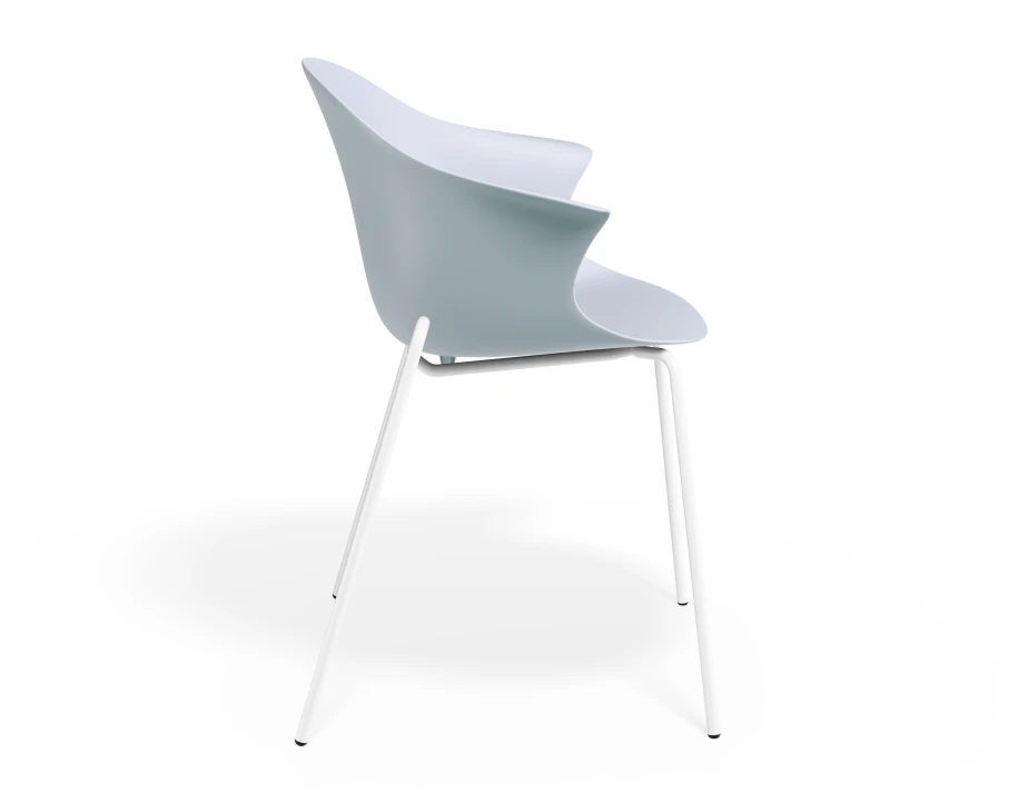 Pebble Armchair Palebluev3seat 4postwhite
