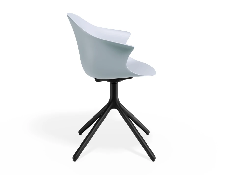 Pebble Armchair Palebluev3seat Swivelbase