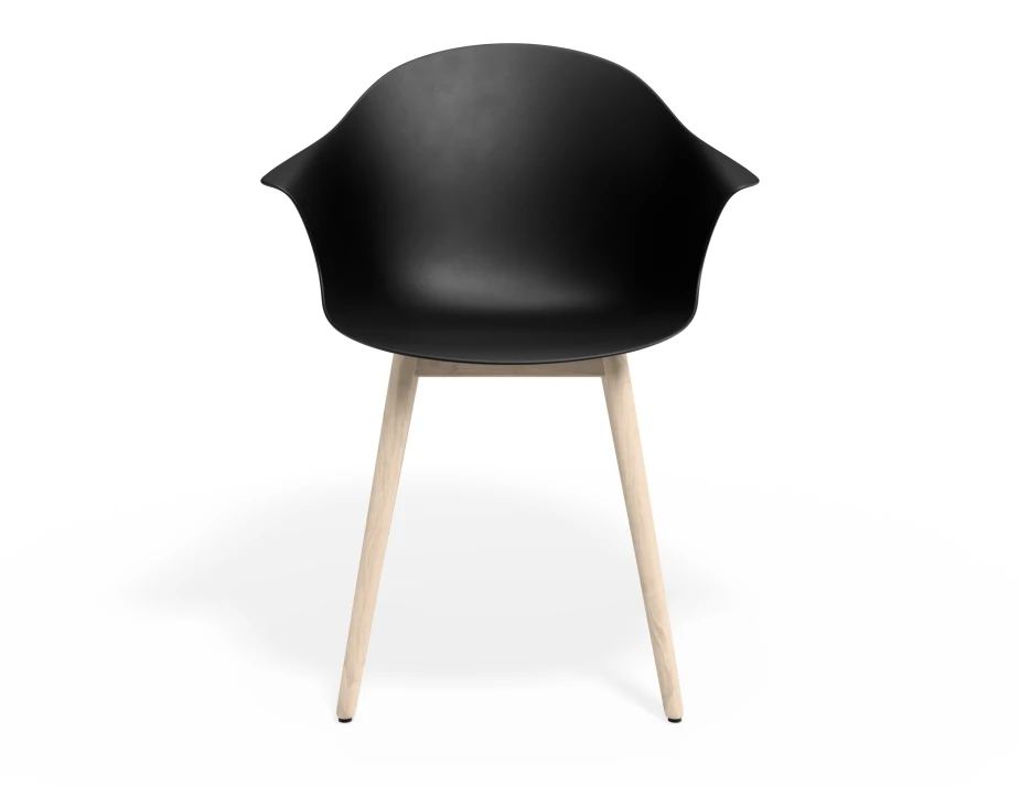 Pebble Armchair Blackseat Beechbase
