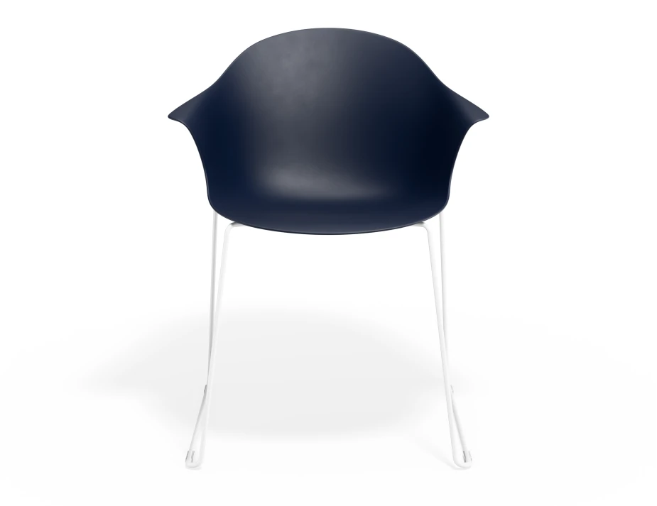 Pebble Armchair Navyseat Sledwhite