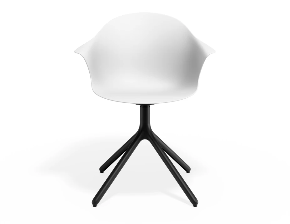 Pebble Armchair Whiteseat Swivelbase