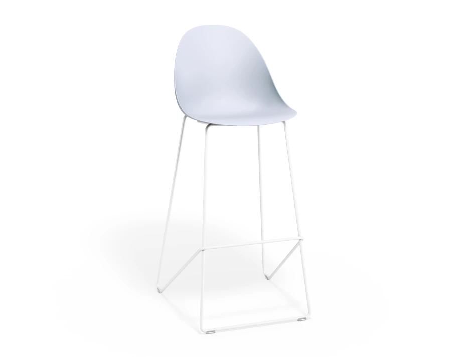 Pebble Barstool Palebluev3seat Whiteframe