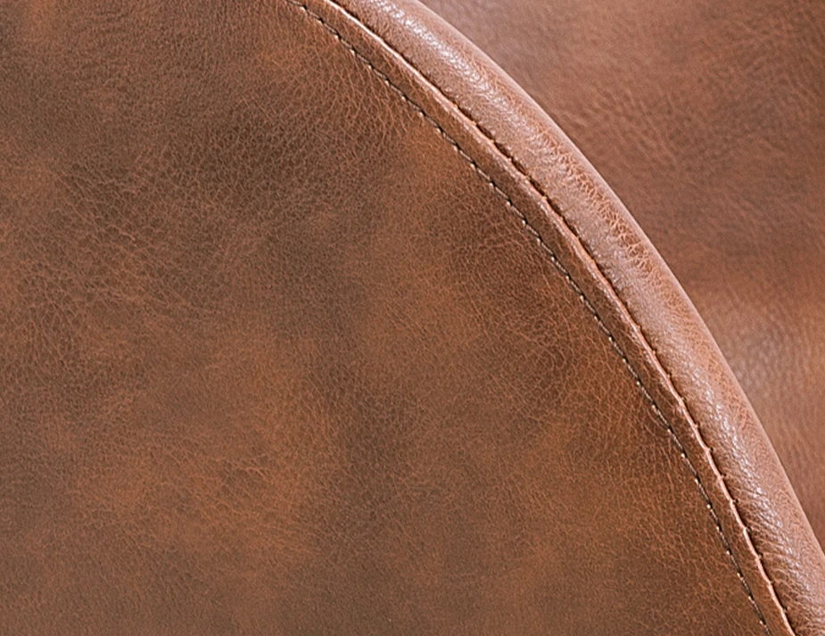 Brown Leather Close Up Seam