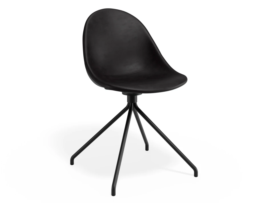 Pebble Chair Blackpuseat Pyramidfixed