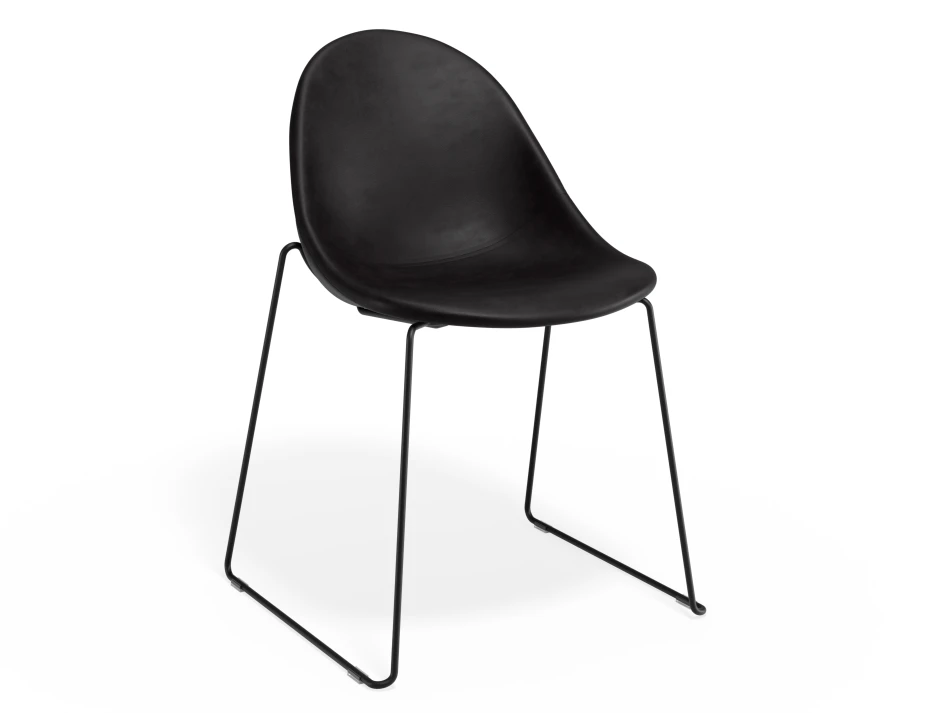 Pebble Chair Blackpuseat Sledblack