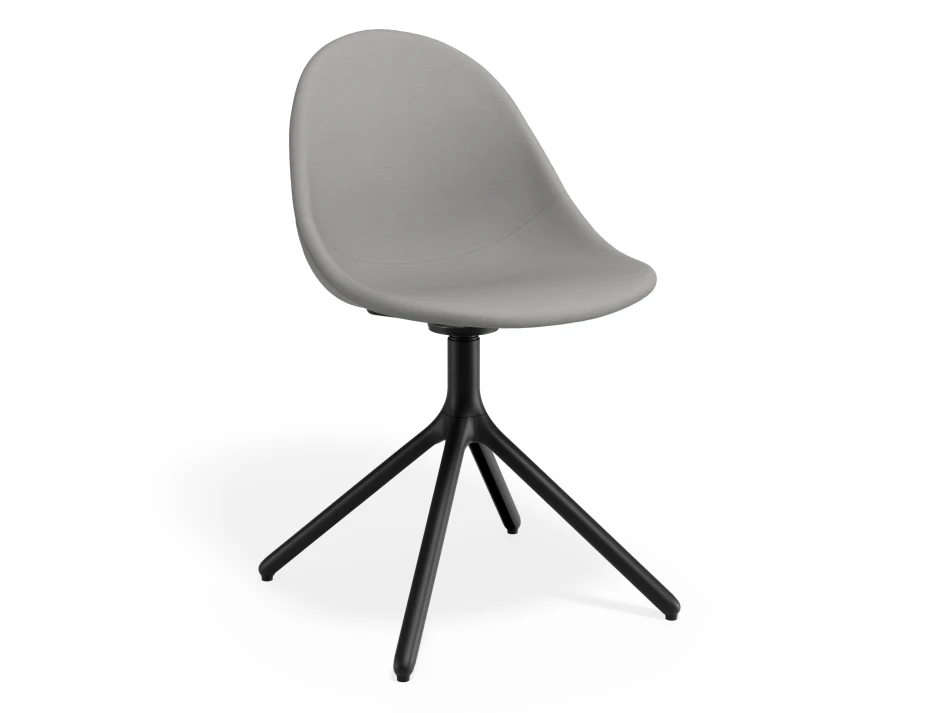 Pebble Chair Cloudgreyfabricseat Swivelbase