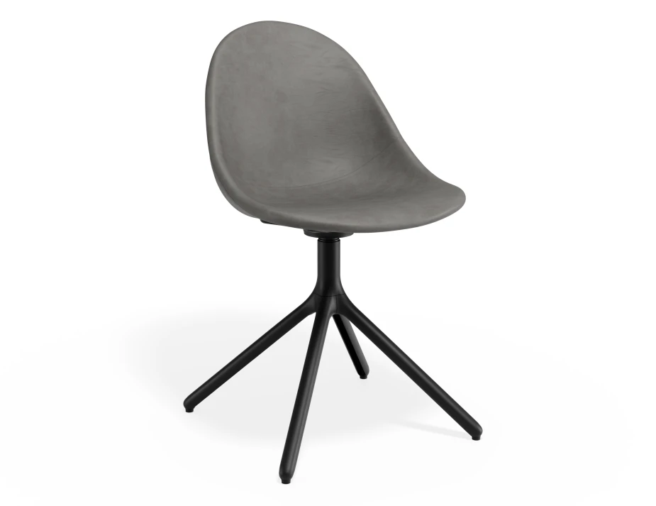 Pebble Chair Greypuseat Swivelbase