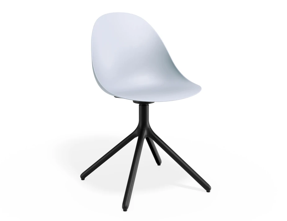 Pebble Chair Palebluev3seat Swivelbase