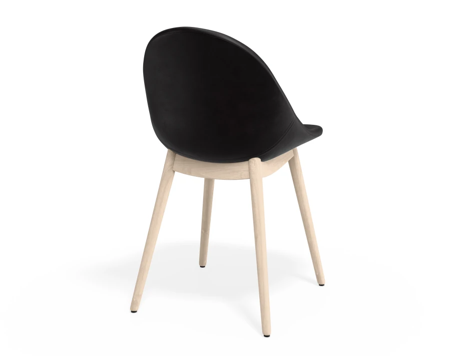 Pebble Chair Blackpuseat Beechbase