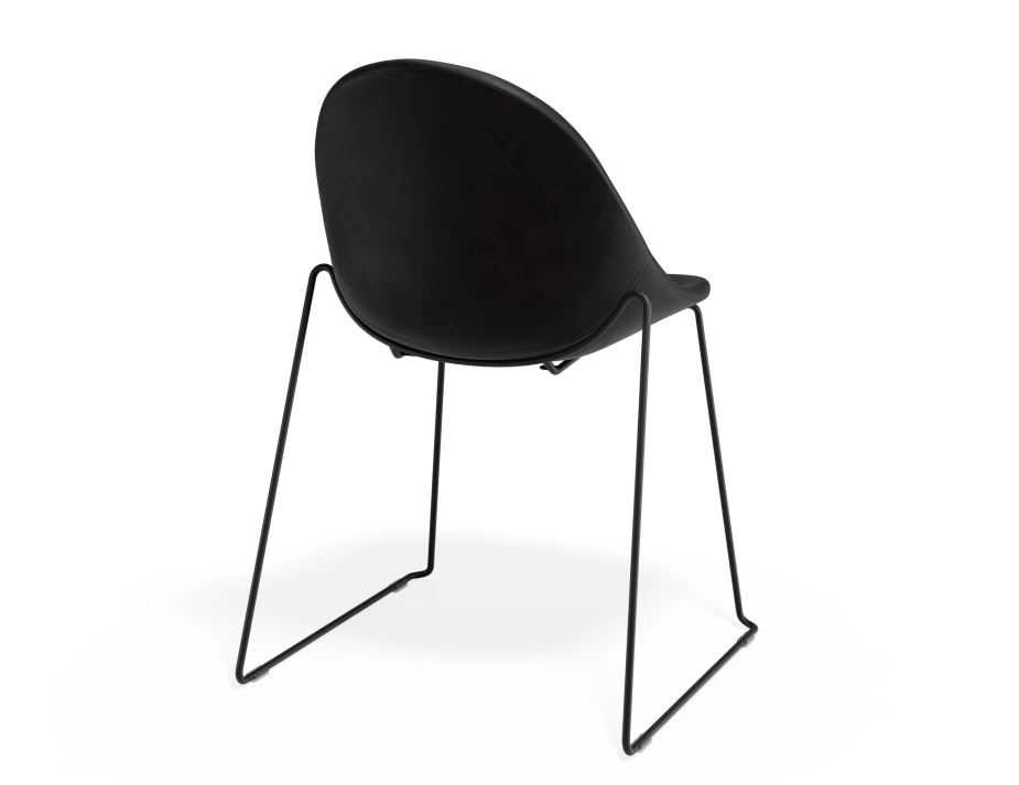 Pebble Chair Blackpuseat Sledblack