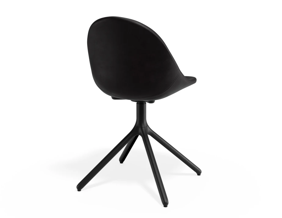 Pebble Chair Blackpuseat Swivelbase