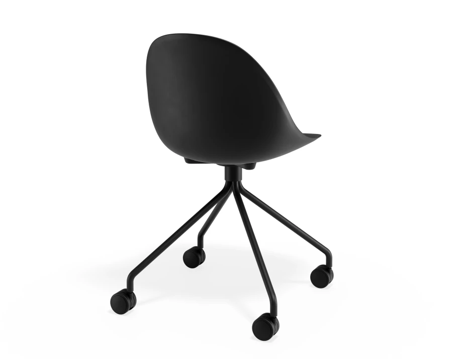 Pebble Chair Blackseat Pyramidcastors