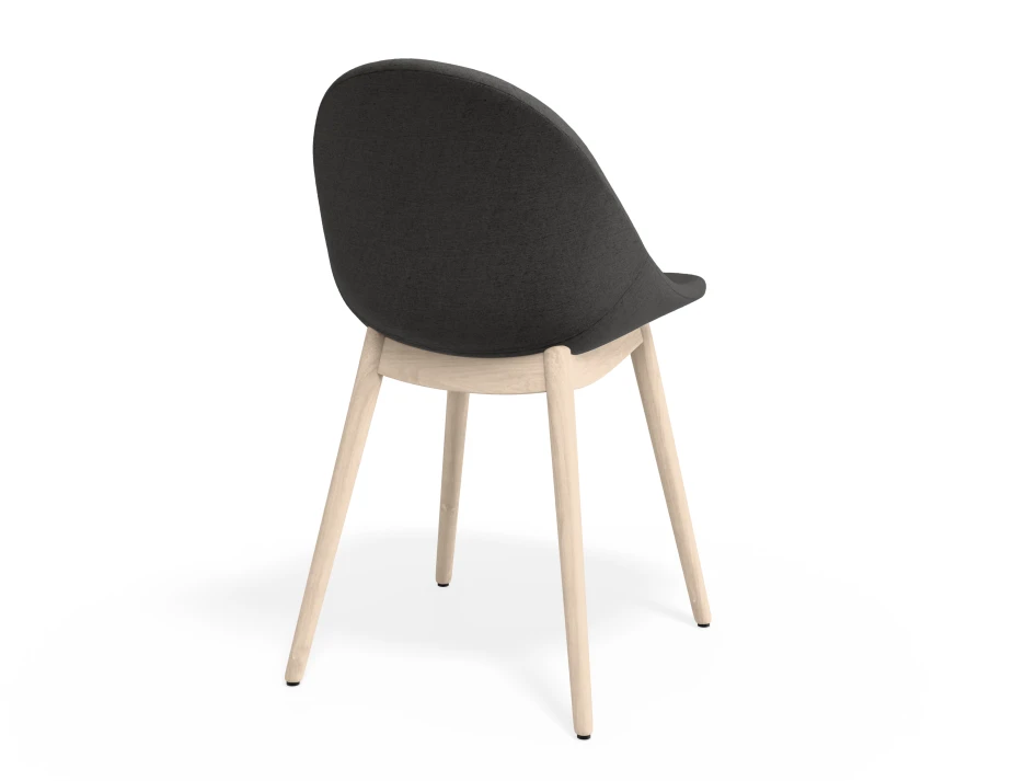 Pebble Chair Greyfabricseat Beechbase