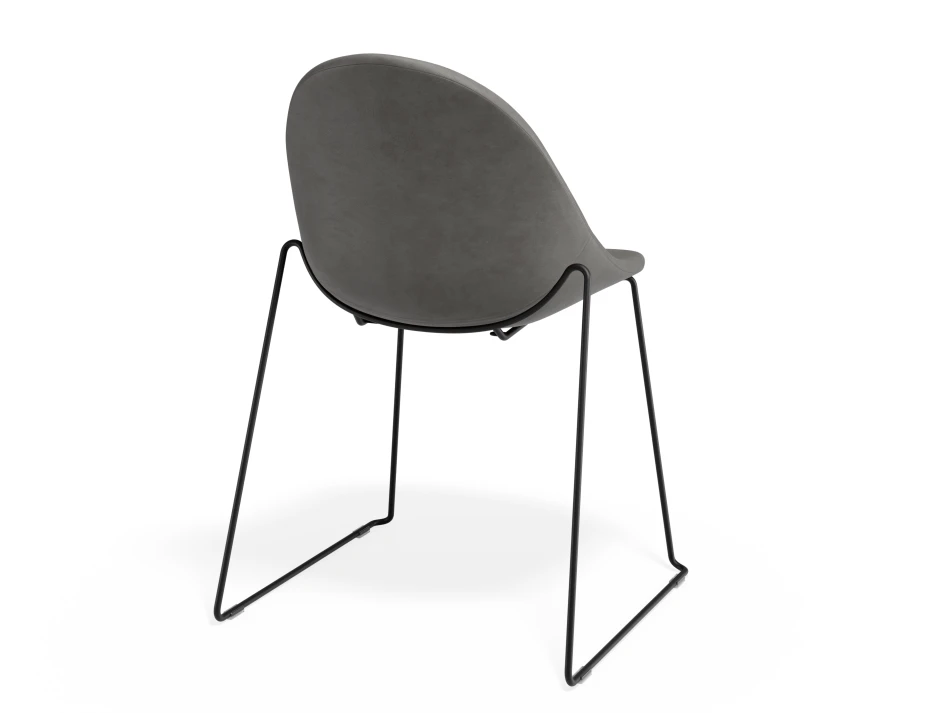 Pebble Chair Greypuseat Sledblack