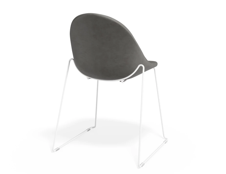 Pebble Chair Greypuseat Sledwhite