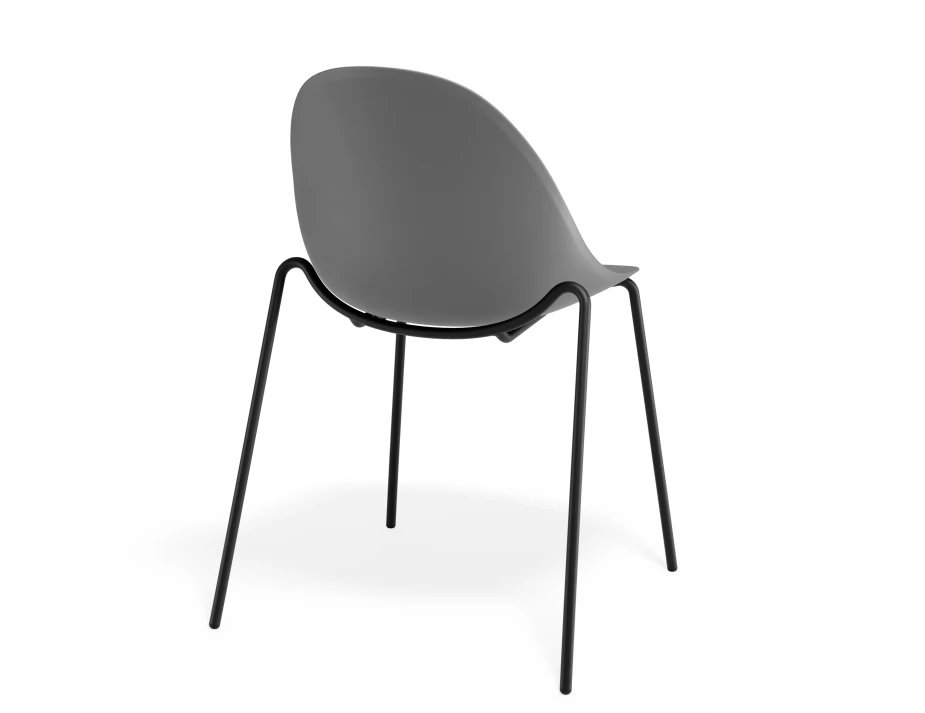 Pebble Chair Greyseatv2 4postblack