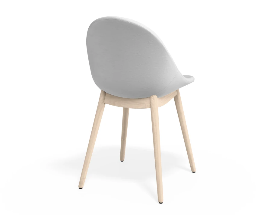 Pebble Chair Whitepuseat Beechbase