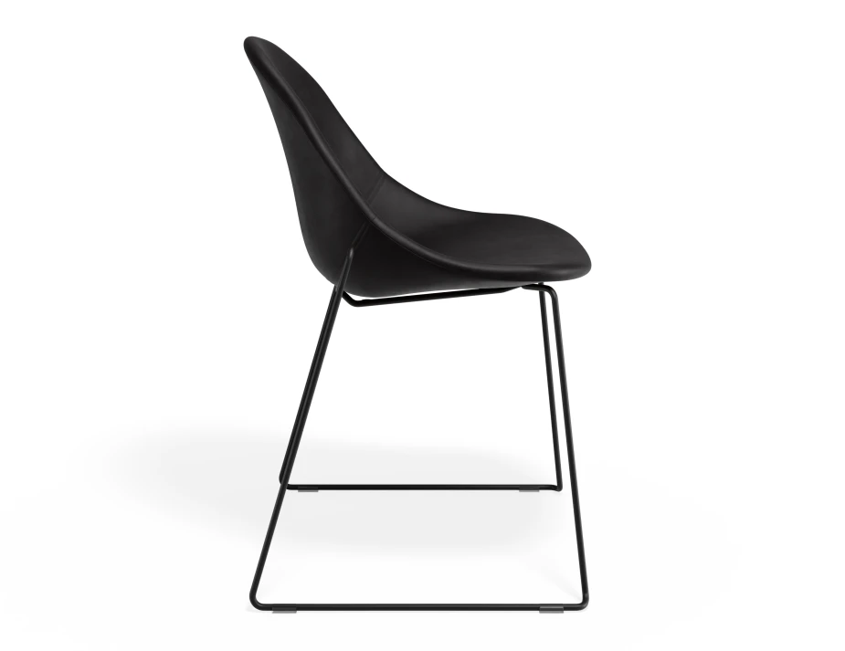 Pebble Chair Blackpuseat Sledblack