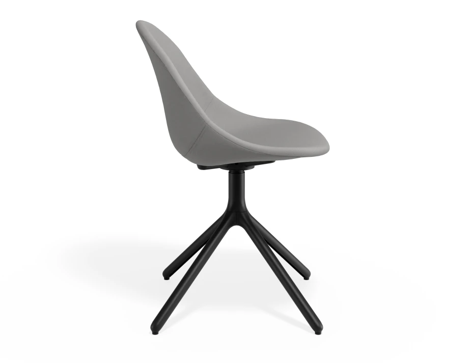 Pebble Chair Cloudgreyfabricseat Swivelbase