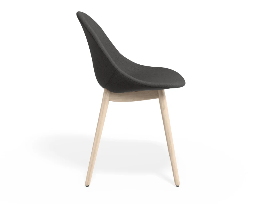 Pebble Chair Greyfabricseat Beechbase