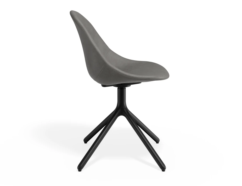 Pebble Chair Greypuseat Swivelbase