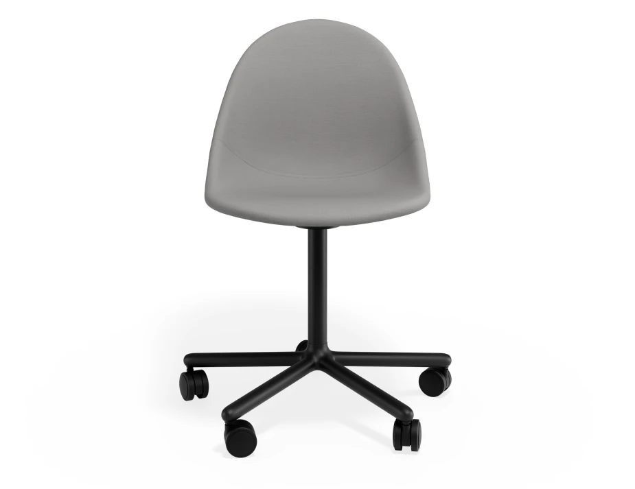Pebble Chair Cloudgreyfabricseat Swivelcastors