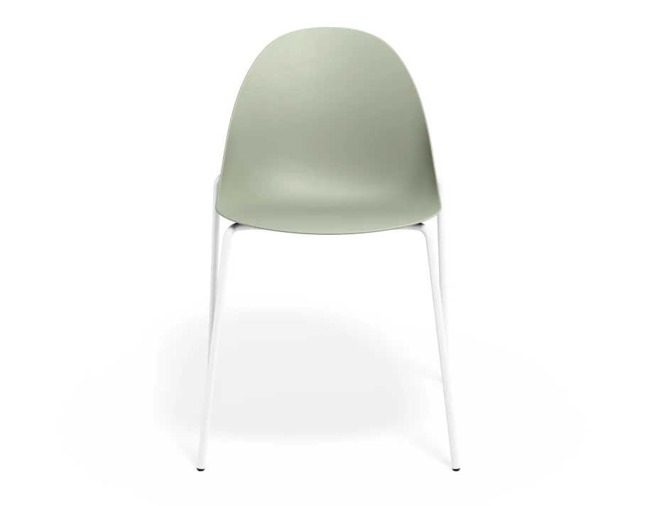 Pebble Chair Greenseat 4postwhite