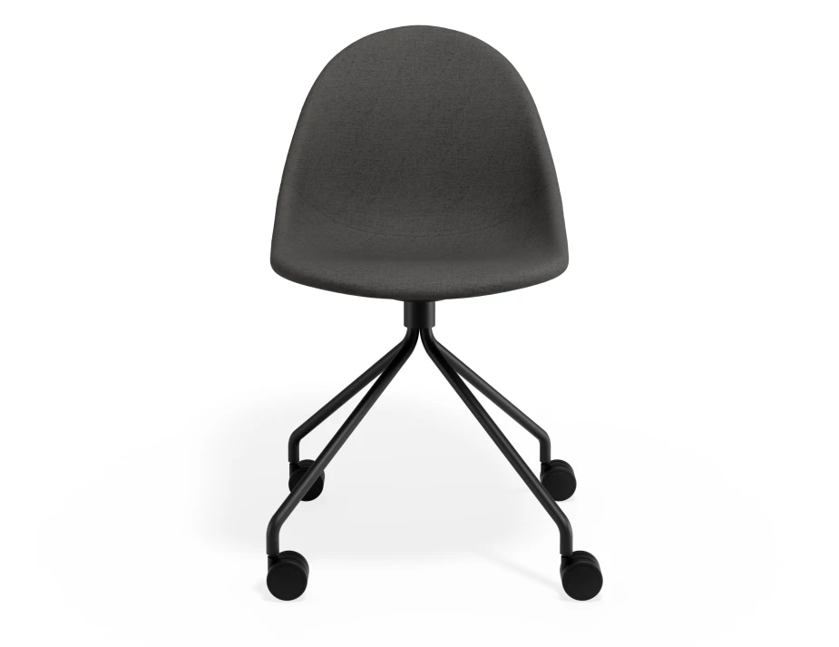 Pebble Chair Greyfabricseat Pyramidcastors