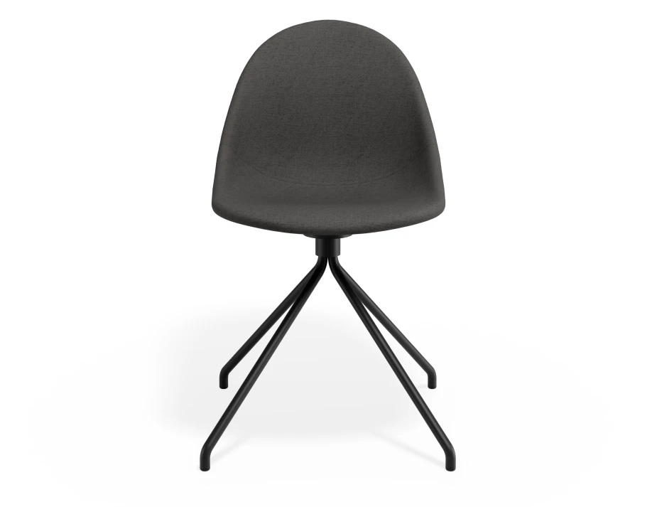 Pebble Chair Greyfabricseat Pyramidfixed