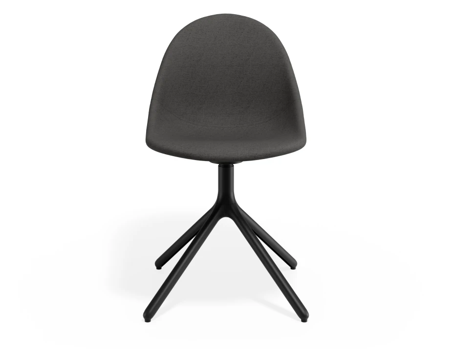 Pebble Chair Greyfabricseat Swivelbase