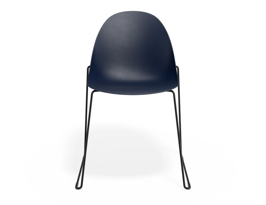 Pebble Chair Navyseat Sledblack