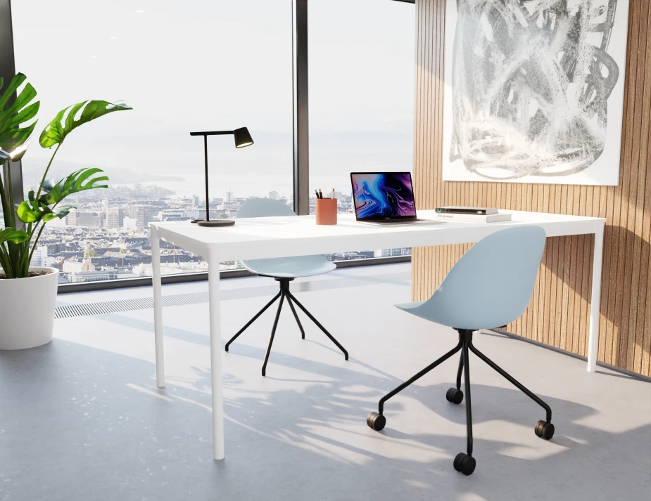 Pebble Swivel Chairs Blue Angle