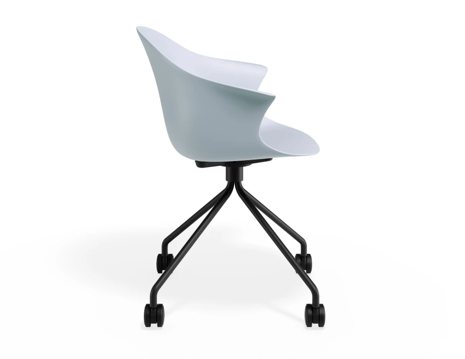 Pebble Armchair Palebluev3seat Pyramidcastors