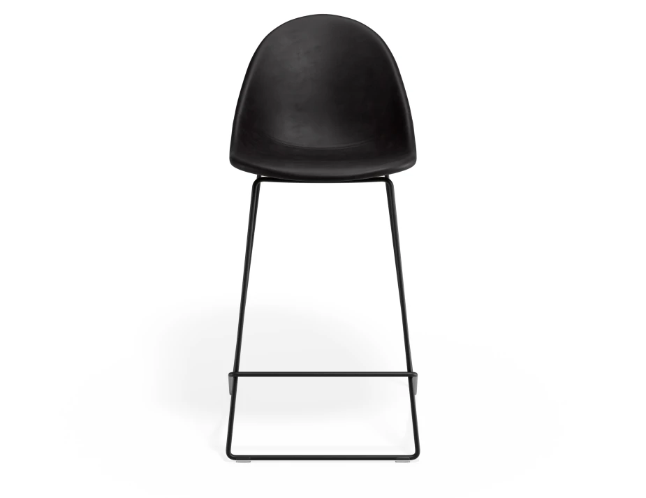Pebble Kitchenstool Blackpuseat Blackframe