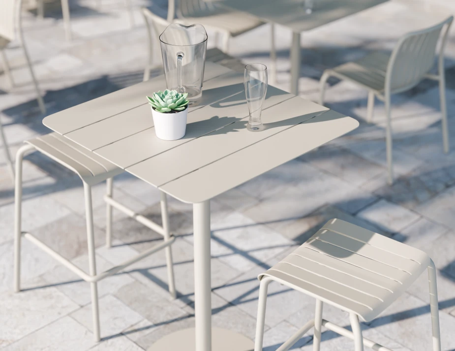 Roku Bar Lifestyle 2 Backless Stool Latte