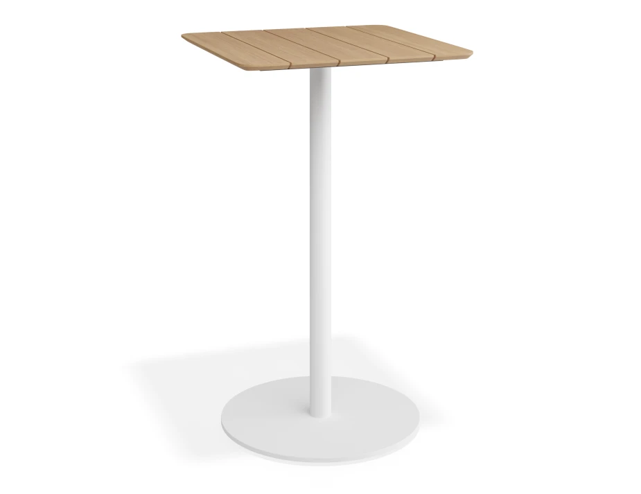 Roku Teakbartable 65x65 White