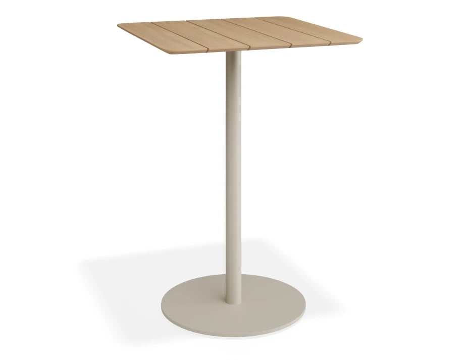 Roku Teakbartable 75x75 Latte